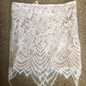 white lace skirt ‼️traded‼️