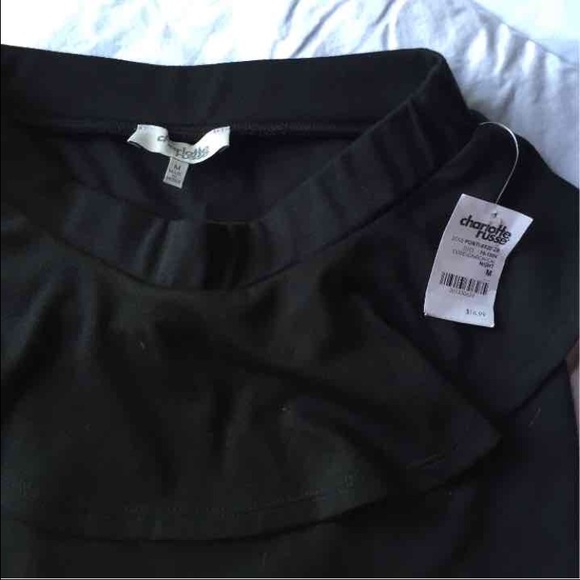Charlotte Russe black peplum skirt. - Picture 2 of 2