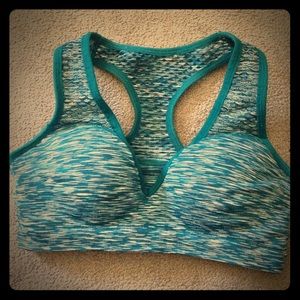 PINK push up sports bra