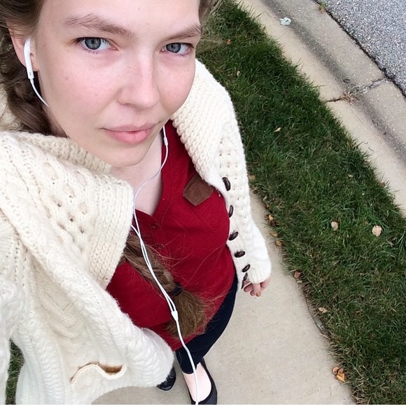 Red Shirt, 3/4 Sleeves - Picture 2 of 3