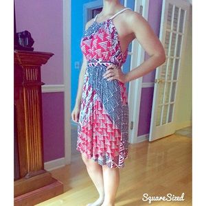 Soft and Flowy red, white, and blue dress