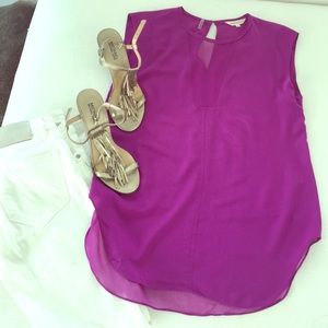 Rebecca Taylor sleeveless tunic blouse