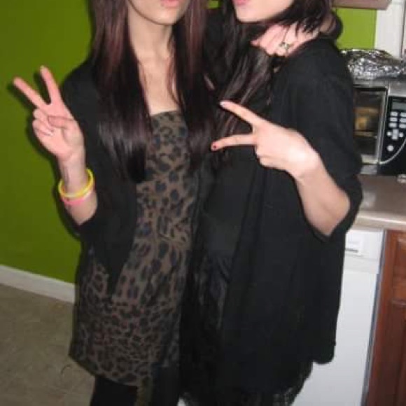 Cheetah Print Strapless Dress - Picture 2 of 4