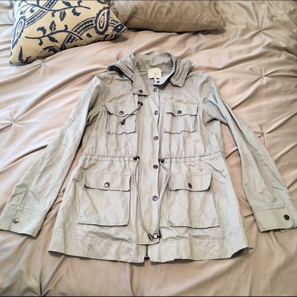 Joie Jackets & Blazers - Joie - Hooded metallic jacket