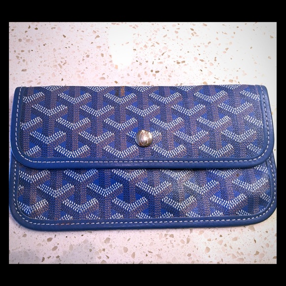 Goyard Blue St. Louis Pouch/Small Wallet