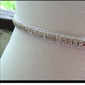 Simple and chic rhinestone bride sash,Wedding belt