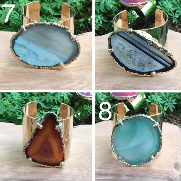 •agate cuff bracelet• - Picture 3 of 4