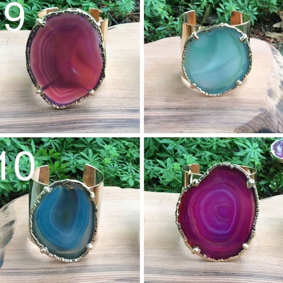 •agate cuff bracelet• - Picture 4 of 4