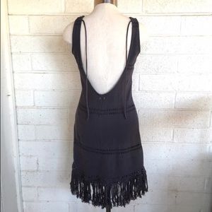 Billabong fringe low back backless dress S 2 xs