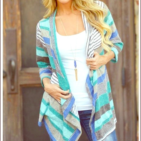 Brand New Myobe Striped Cardigan XXL