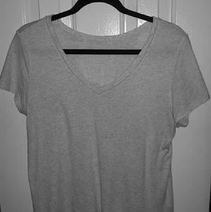 FOREVER21 White/Grey T-shirt