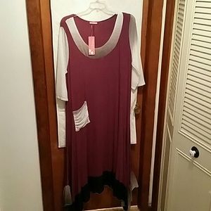 Dress w/sheer sleeves**Closet CLEAR OUT!!**