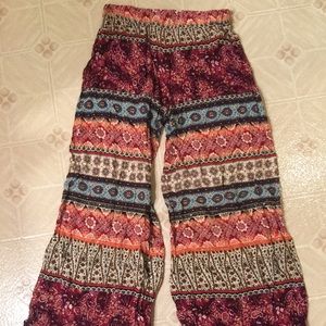 Colorful Patterned Palazzo Hippie Boho Pants