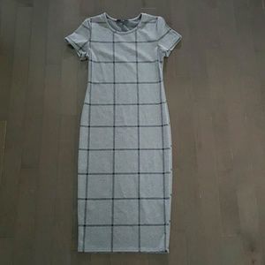 Dresses - Gray Midi Dress Dresses - Gray Midi Dress