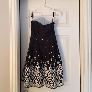 Strapless White House Black Market dress