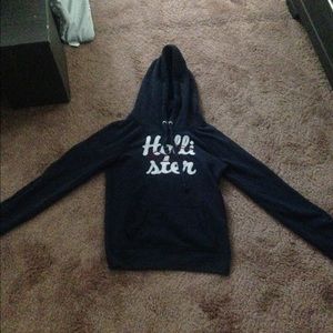 Dark blue hollister hoddie