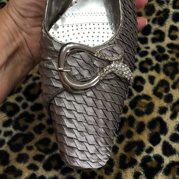 Grey silver sling backs - Picture 3 of 4