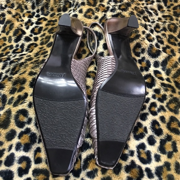 Grey silver sling backs - Picture 4 of 4