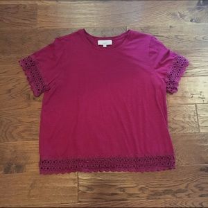 LOFT lacy tee