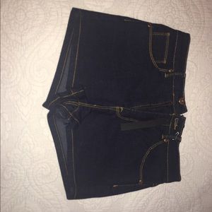 High waisted denim shorts