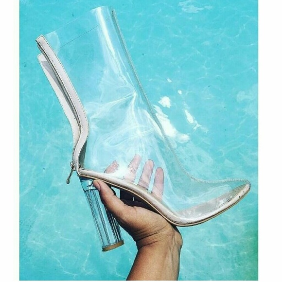 Clear booties
