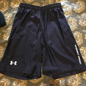 Under Armour basketball/workout shorts.