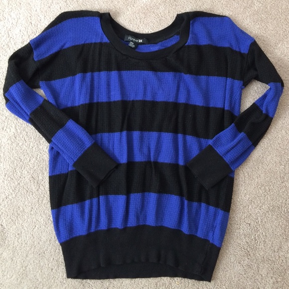Black and blue sweater