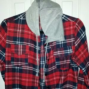 Plaid Button Up Sweater