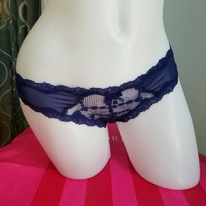 Victoria's Secret Blue Cheekini Culotte Panty