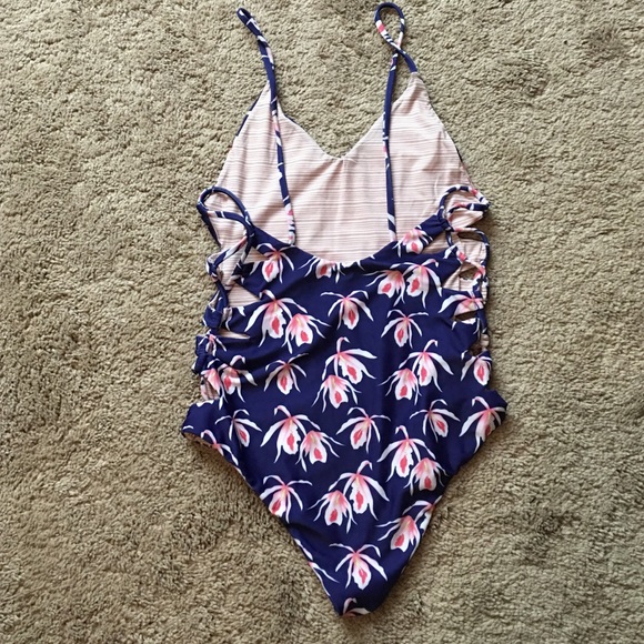 Acacia blue island orchid Florence one piece xs p - Picture 2 of 4