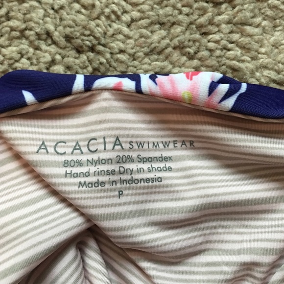 Acacia blue island orchid Florence one piece xs p - Picture 3 of 4