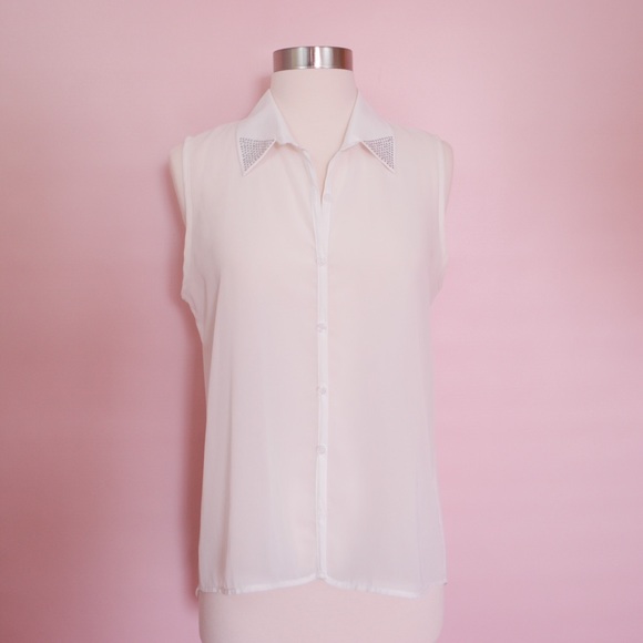 Beautiful Embellished White Blouse - Picture 1 of 4