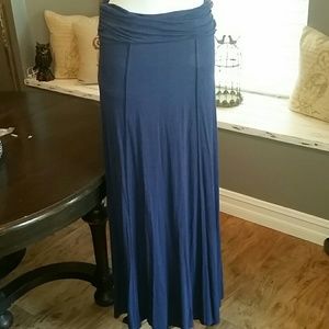 Blue maxi skirt