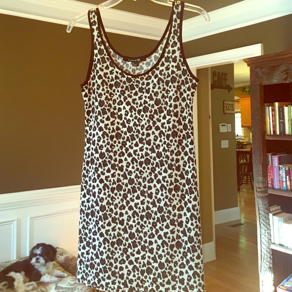 Black and White leopard light Woolen mini