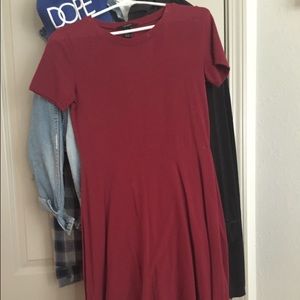 Burgundy dress