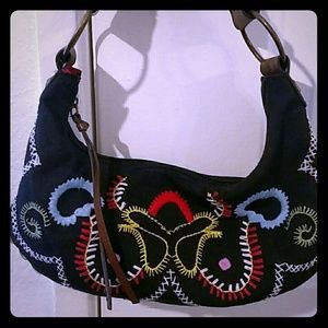 Unique boho embroidered mini bag - priced to sell!