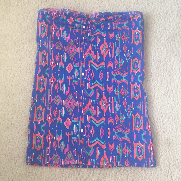 Tribal print tube top