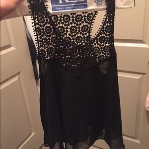 Sheer/ lacy tank