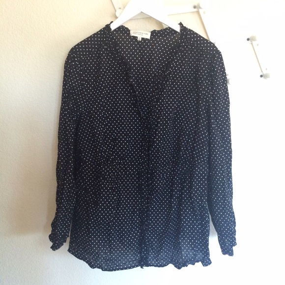 jones new york polka dot blouse