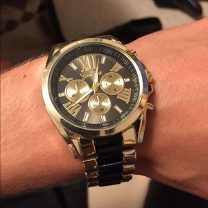 Men's Geneva Stainless Steel Watch