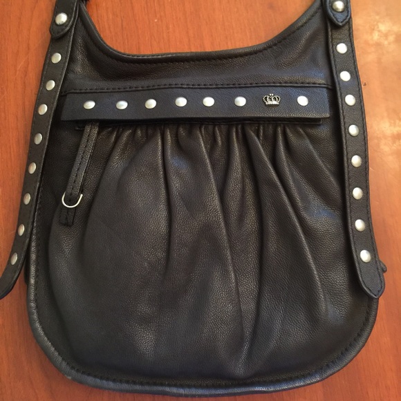 Juicy Couture Satchel; Black with Silver Accents