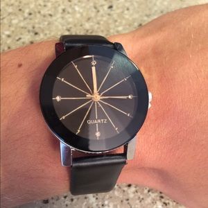 Men's Quartz Dial Leather Watch