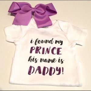 Cute Custom Onesie. "I found my prince"