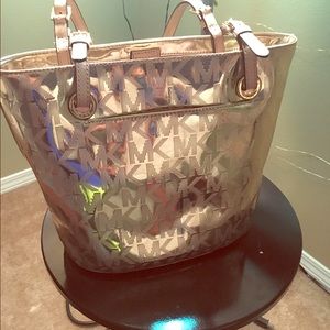 Michael Kors Jet Set gold metallic tote!