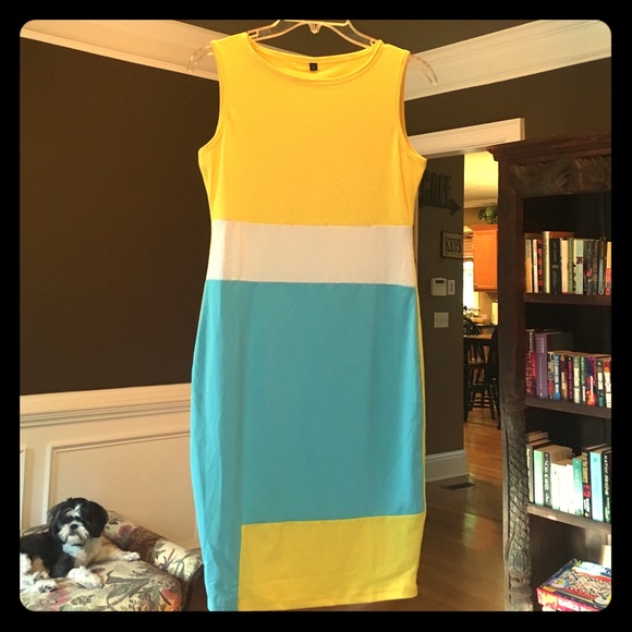 Beautiful Color Block Dress perfect for summer