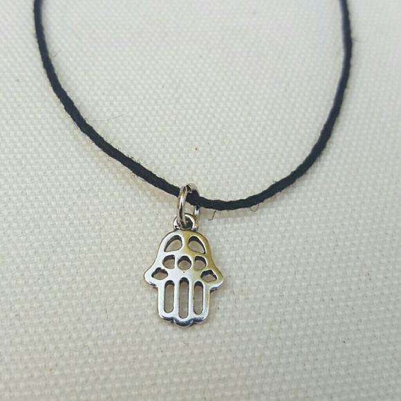 Hemp Hamsa choker / bracelet - Picture 4 of 4