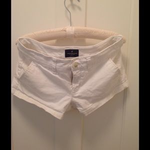 White AE shorties size 6