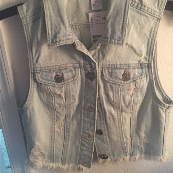 Denim jean vest