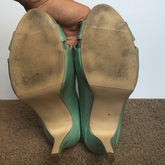 Mint open toe pumps - Picture 3 of 4