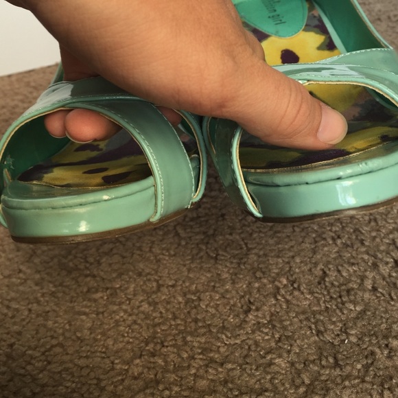 Mint open toe pumps - Picture 4 of 4